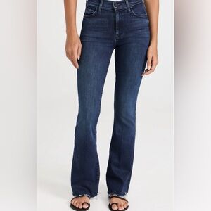 Mother weekender flare fray jeans